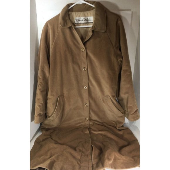 Bonnie Cashin Weatherwear for Russ Taylor Vtg Long Winter Coat Camel Brown 12